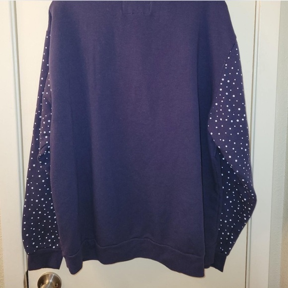 Happy Holidays Merry Slothmas Christmas Navy Blue Sweatshirt Size 2XL - Picture 2 of 6